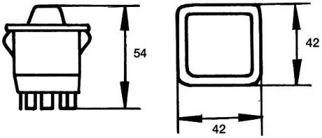 Переключатель кнопочный HELLA 6GM 500 212-002