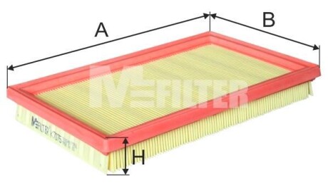 Фильтр воздуха MFILTER K7075