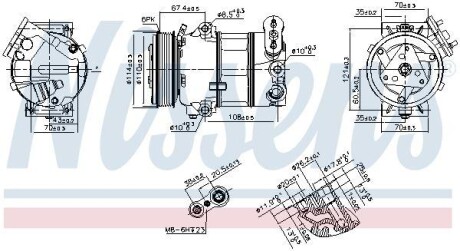 Компрессор кондиционера NISSENS 890339