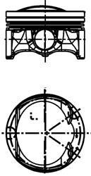 Поршень KOLBENSCHMIDT 40 760 620 (фото 1)