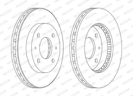 Тормозной диск FERODO DDF885C