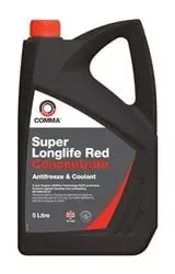 Концентрат антифризу 5 л червоний COMMA SUPER LL RED KONC. 5L