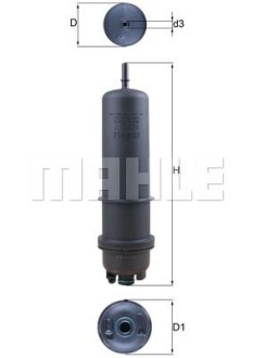 Паливний фільтр KNECHT KL872/7 MAHLE\KNECHT KL8727