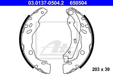 Тормозные колодки ATE 03.0137-0504.2