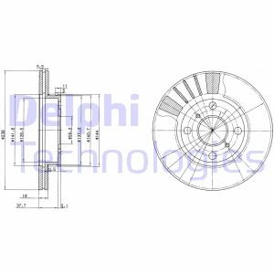 Тормозной диск DELPHI BG3424