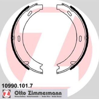 Колодки ручника MB 190 (W201)/E-class (W124/W210) 96-04 (164x20) 10990.101.7 ZIMMERMANN 109901017