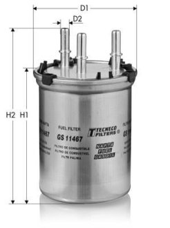 Фільтр паливний VAG A1 1.6Tdi 2011- TECNECO GS11467 (фото 1)