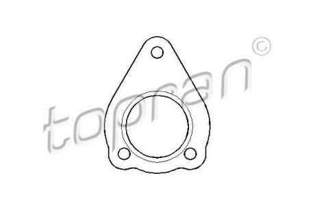 Прокладка, труба вихлопного газу TOPRAN 107440