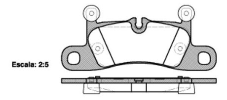 Колодки гальмівні P12793.10 WOKING P1279310