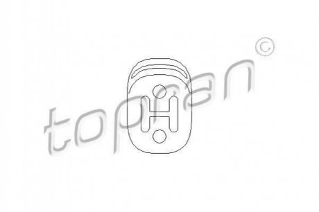 Кронштейн (глушник) TOPRAN 109063 (фото 1)