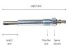 Свеча накала 1.9TDI/2.4D T4 91-03/Caddy 96-04/Golf 93-06 (11V) DIESEL LUCAS LP026 (фото 2)