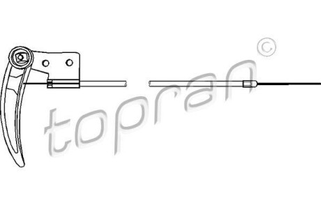 Трос замка капоту TOPRAN 104170