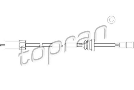 Трос спідометра TOPRAN 202222