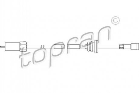 Трос спідометра TOPRAN 202222 (фото 1)