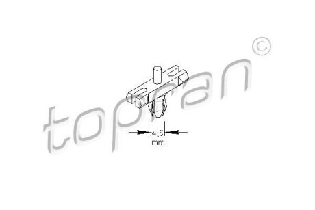 Пружинный зажим 101 969 TOPRAN 101969