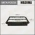 Повітряний фільтр A0437 LHD CHEVROLET/ AVEO/ V1200, V1400 04- (1/40) MASUMA MFAK309 (фото 1)