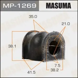 Втулка стабилизатора /front/ FIT ARIA, CITY/ GD6, GD8 [уп.2] MASUMA MP1269