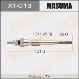 Свеча накаливания PT-107 /1C, 2C (1/10/100) MASUMA XT013