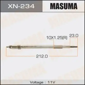 Фото запчасти Свеча накаливания CP-73 /ZD30DDT (1/10/100) MASUMA XN234 Свеча накаливания CP-73 /ZD30DDT (1/10/100) MASUMA XN234