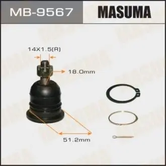 Фото запчасти Шаровая опора front up PATROL/ Y62 (1/24) MASUMA MB9567 Шаровая опора front up PATROL/ Y62 (1/24) MASUMA MB9567