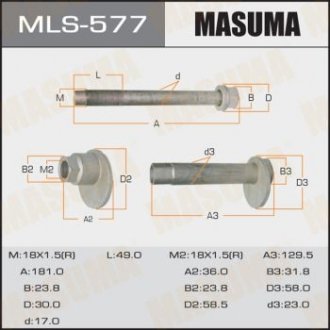 Болт ексцентрик к-т. Toyota MASUMA MLS577 (фото 1)