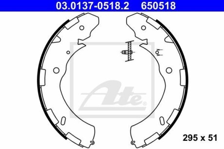 Тормозные колодки ATE 03.0137-0518.2