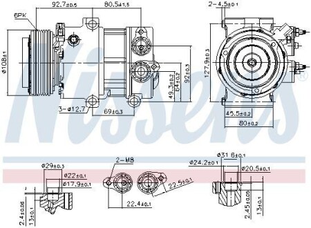 Компресор кондиціонера NISSENS 890179