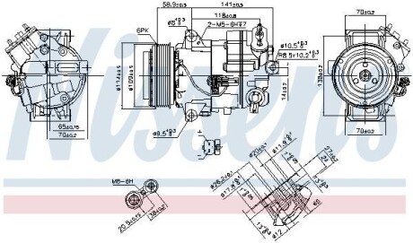 Компрессор кондиционера NISSENS 890263