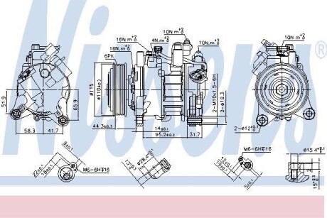 Компрессор кондиционера NISSENS 890397