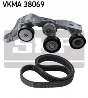 Поликлиновой ременный комплект SKF VKMA 38069