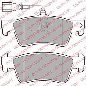 Тормозные колодки дисковые VW Transporter/Multivan "R" 03>> запчасти DELPHI LP2087