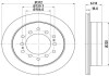 Гальмівний диск зад. Cruiser 300/80/90/Prado/Lexus GX 01-10 3.0-4.7 (PRO) PAGID HELLA 8DD355114-861 (фото 1)