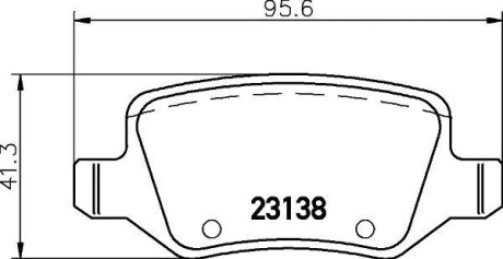 Тормозные колодки зад. MB A-class (W168/W169) 97-12 (TRW) PAGID HELLA 8DB355012-131