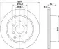 Гальмівний диск зад. Navara/Pathfinder 05- 2.5-4.0 (PRO) PAGID HELLA 8DD355115-851 (фото 1)
