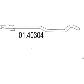 Ремонтная деталь узла выхлопной системы MTS 01.40304