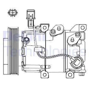 Компресор кондиціонера DELPHI CS20518