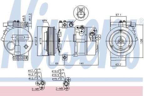 Компрессор кондиционера NISSENS 890394