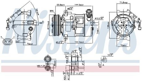 Компрессор кондиционера NISSENS 89310