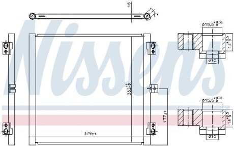 Конденсер PORSCHE 718 BOXSTER (982) (16-) 2.0 NISSENS 941079