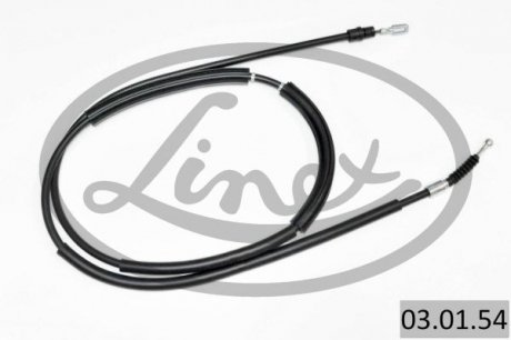 Трос ручника (задний) (R) Audi A4 00-09 (2010/1840mm) LINEX 03.01.54 (фото 1)