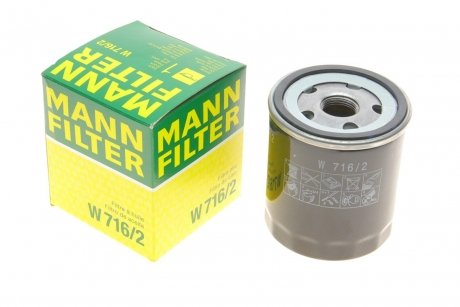 Фильтр масляный MANN MANN-FILTER W 716/2 MANN (Манн) W716/2