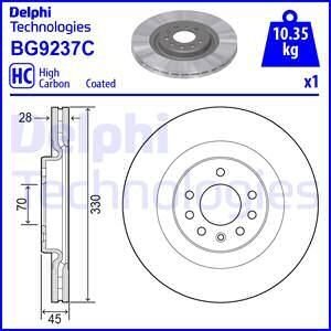 Гальмівний диск DELPHI BG9237C