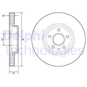 Тормозной диск DELPHI BG9218C