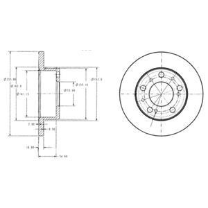 Тормозной диск DELPHI BG2253