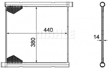 Радіатор MAHLE MAHLE\KNECHT CR1124000P