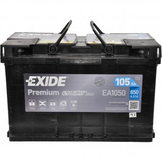 Акумулятор 6 CT-105-R Premium EXIDE EA1050 (фото 1)
