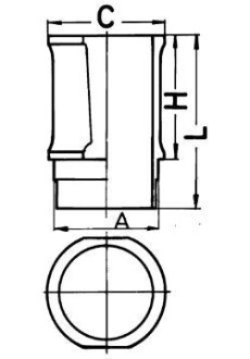 Гильза цилиндра KS KOLBENSCHMIDT 89301110