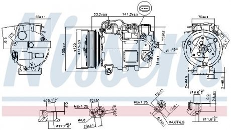 Компрессор кондиционера NISSENS 890739