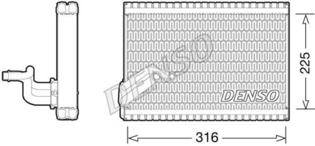 Испаритель, кондиционер DENSO DEV21003