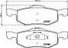 Колодки гальмові дискові передні Mazda Tribute 2.0, 3.0 (06-08)/Ford KA 1.2, 1.3 (08-) NISSHINBO NP5028 (фото 1)